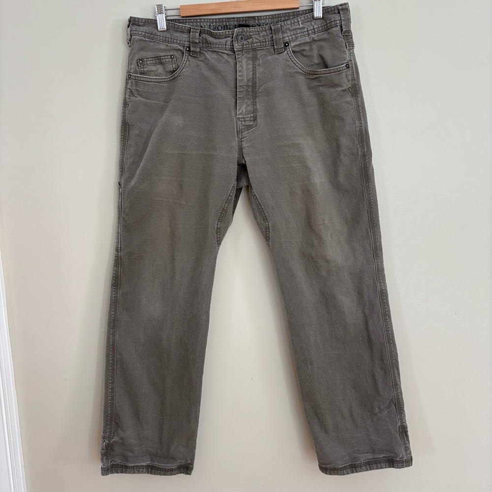 PrAna Men’s Carpenter Pants size 36x30 Utility Khaki Gray
